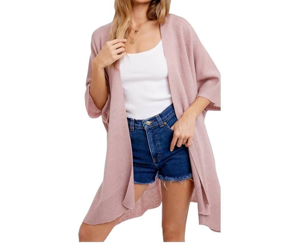 NEW BLUIVY flower fields cardigan in dusty pink